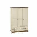 FurnitureToday Scandinavian painted triple wardrobe