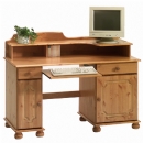 Scandinavian pine 2 door 2 drawer computer desk