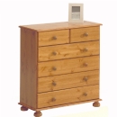 Scandinavian pine 2 over 4 Chest