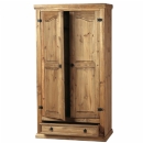 Seconique Corona mexican pine 1 drawer wardrobe