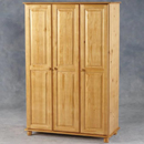 FurnitureToday Seconique Sol Pine 3 door wardrobe