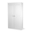 FurnitureToday Snowdon White wide plain wardrobe