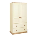 FurnitureToday Tarka Painted 2 Drawer Double Wardrobe