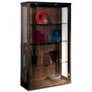 Tokyo Walnut Double Display Cabinet