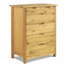 Tuscany Oak 4+2 Drawer Chest