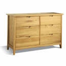 Tuscany Oak 6 Drawer Dresser