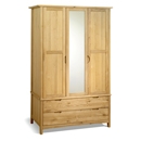 FurnitureToday Tuscany Oak Triple Wardrobe