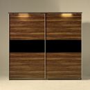 FurnitureToday Unity small sliding door wardrobe black