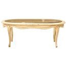 Valbonne French painted oval coffee table