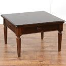 FurnitureToday Vanessa dark wood Square Coffee Table