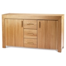 FurnitureToday Vegas Oak 3 Door 2 Door Sideboard