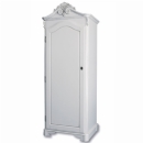 Versailles white painted single wardrobe