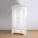 Versailles white painted wardrobe