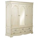 FurnitureToday Victorian painted 3 door wardrobe