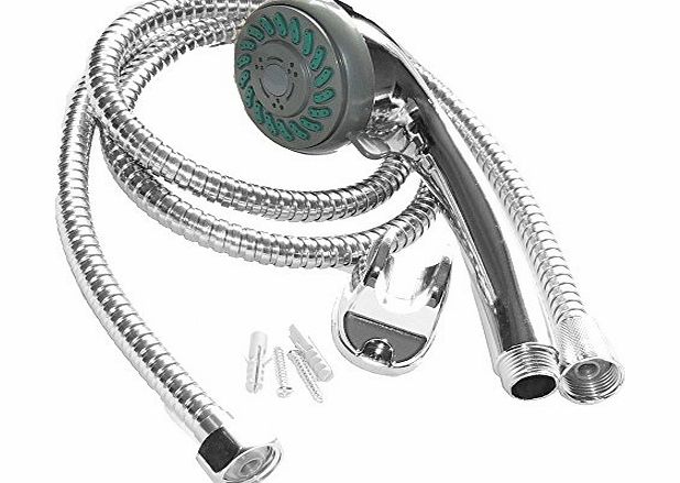 fusion MULTI FUNCTION CHROME SHOWER MIXER SET SHOWER HEAD HOSE REPLACEMENT BATHROOM Fusion(TM)