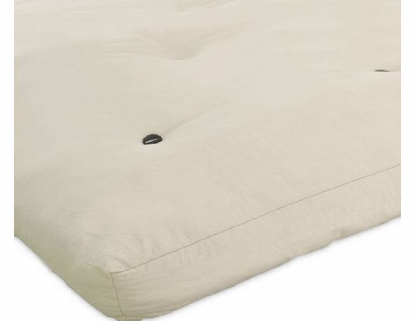 Futon Sofa Mattress 3 Seater Futon Sofa Mattress in Cream Colour (With Memory Foam Flakes)