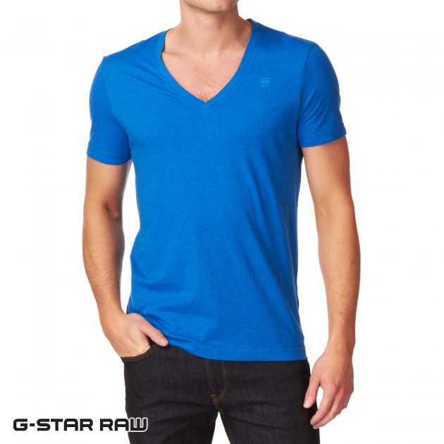 Mens G-Star Base V 2 Pack T-Shirt - Deep Ink