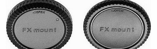 Gadget Career Rear Lens Cap and Camera Body Cap for Fujifilm X-T1 X-A1 X-E2 X-M1 X-E1 X-Pro1