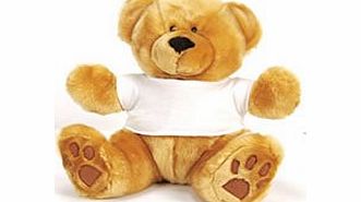 Gagitech Teddy Bear White Plain T-Shirt 8`` Armpit to Armpit (11.5`` Including Sleeves)