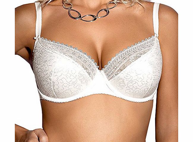 Gaia 402 Elisa Semi Padded Bra,Size 34C,White