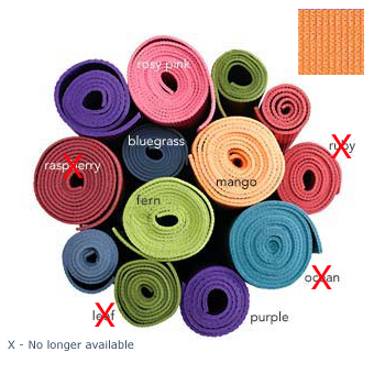 Gaiam Yoga Mat - Mango