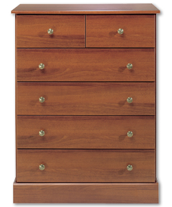 Gainsborough Walnut 4 plus 2 Drawer Chest