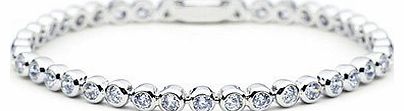 Galaxy Fashion JewelleryTM Bracelet with Swarovski Diamond Crystals in Platinum Finish