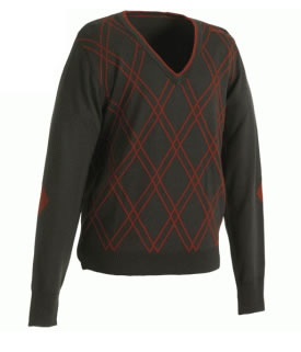 Galvin Green Charles Pullover Gunmetal/Brick Red