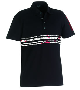 Jaxon Polo Shirt Black/White/Chilli