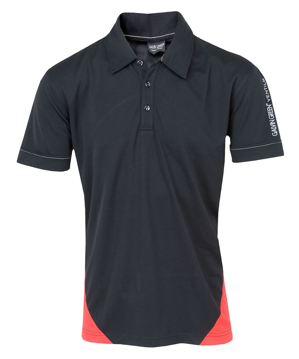 Galvin Green Murdoch Shirt Black/Chilli Red