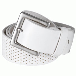 Galvin Green Ward Leather Belt White