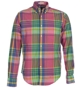 Gant Handloom Madras Check Ice Pink Shirt