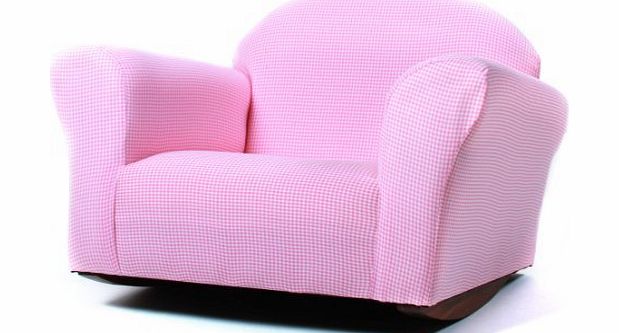 Garden at Home Fantasy Furniture Roundy Rocking Chair Gingham, Pink, Garden, Lawn, Maintenance