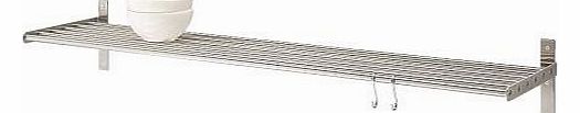 Grundtal Stainless Steel shelving,pan rack,wall shelf for the kitchen, Garden, Lawn, Maintenance