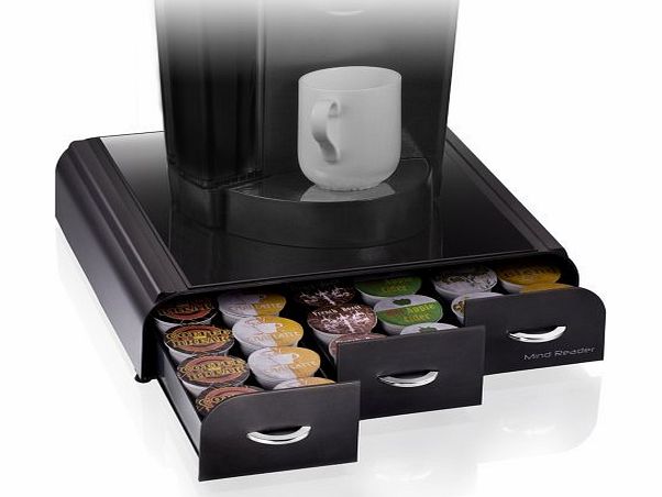 Garden at Home Mind Reader ``Anchor`` Coffee Pod Storage Drawer for 36 Keurig K-Cup, 42 CBTL/Verismo Coffee Pods, Black, Garden, Lawn, Maintenance