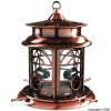 Garden King Round Copper Solar Bird Feeder