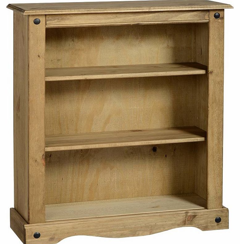 Cortez Corona Pine Low Bookcase