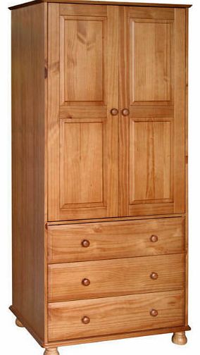 Dovedale 2 Door 3 Drawer Pine Wardrobe