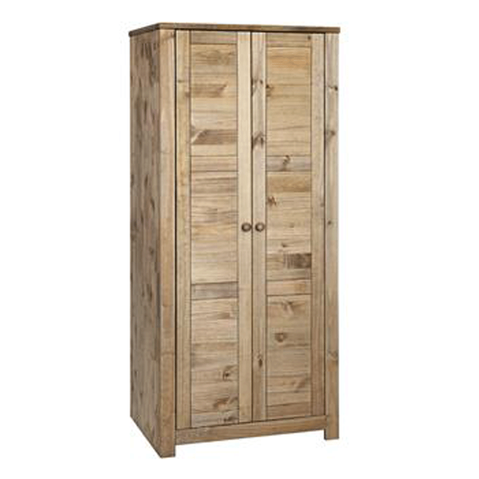 Hacienda 2 Door Pine Wardrobe