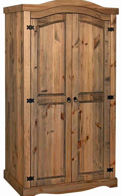 Toluca Corona 2 Door Pine Wardrobe