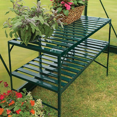 2 Tier Greenhouse Shelving