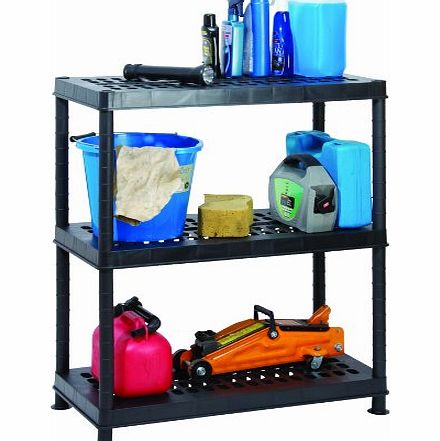 Garland Products Ltd Garland 3 Tier 80cm Wide Heavy Duty Ventilated Plastic Shelving (80 x 40 x 97cm)