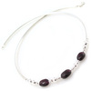 Garnet Stone Torq Necklace