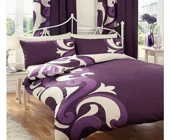 Gaveno Cavailia PRINTED DOUBLE BED DUVET DOONA QUILT COVER BEDDING SET PILLOWCASE GRANDEUR BERRY