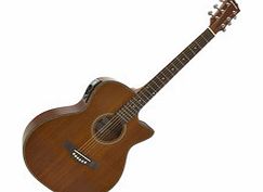 Gear4Music Deluxe Single Cut Elec Acoustic Guitar by