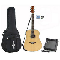 Dreadnought Electro Acoustic Guitar + 15W Amp Pack