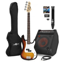 LA Bass Guitar + 80W Power Pack Sunburst