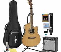 Roundback Electro Acoustic Guitar + Complete Pack