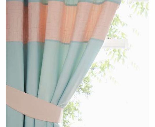 Duck Egg Standard Header Lined Curtains 