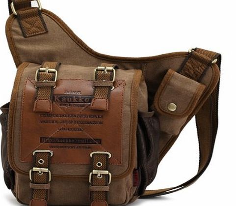 Generic Mens Boys Vintage Canvas Shoulder Military Messenger Bag Sling school Bags